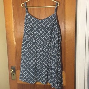 Blue and white Torrid Skater Dress